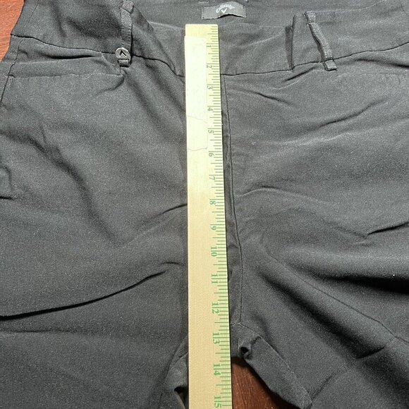 Callaway Women’s Size 2X Mid-Rise Black Stretch Woven Golf Capri Pull On Pants - Picture 5 of 7